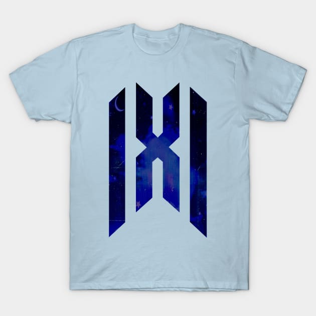 Monsta X Logo Night Sky T-Shirt by KuraiExorcist